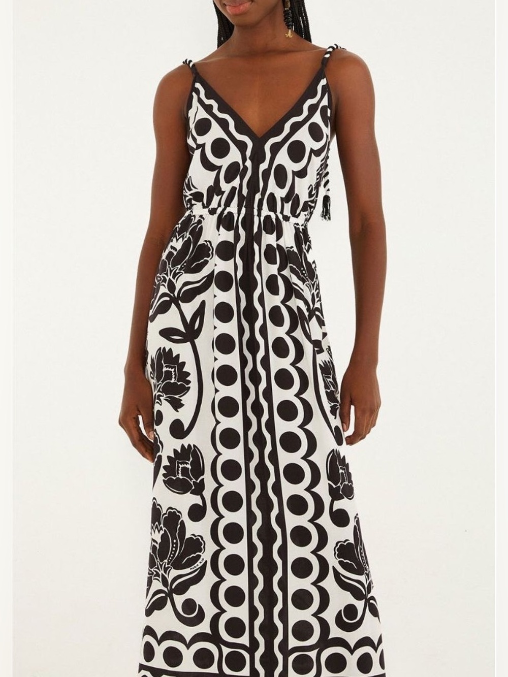 Farm Rio: Floral Arabesque Midi Dress